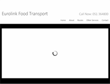 Tablet Screenshot of eurolinkfoodtransport.com